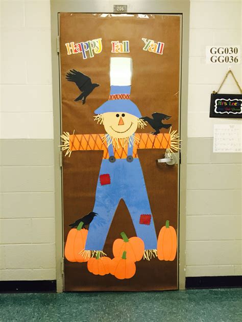 autumn scarecrow decoration|fall scarecrow door decorations.